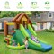 Costway Kids Inflatable Jungle Bounce House Dual Slide Jumping Castle Bouncer